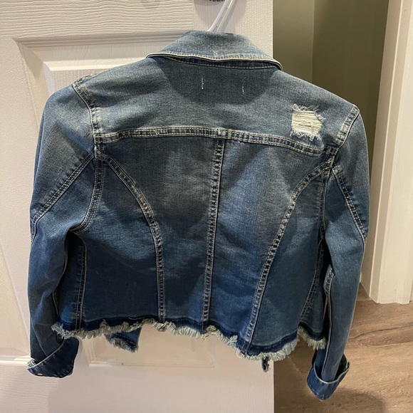 Jessica Simpson maternity denim coat small - Picture 2 of 3